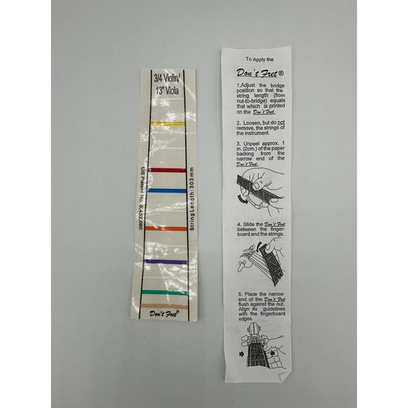 Don't Fret 105 Violin/Viola Accessory - Great for Beginners! - Picture 2 of 3